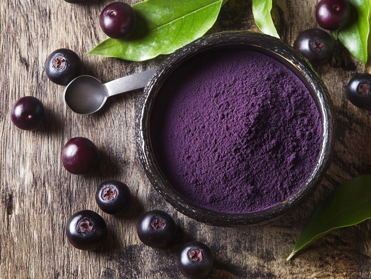 Acai-Pulver: Gesundheitsvorteile und Anwendungen