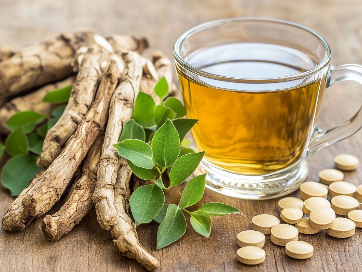 Illustration of Astragalus herbal supplement benefits and applications